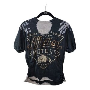 Affliction Dark Tie-Dye Graphic Tee